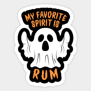 My Favorite Spirit Is Rum Sticker